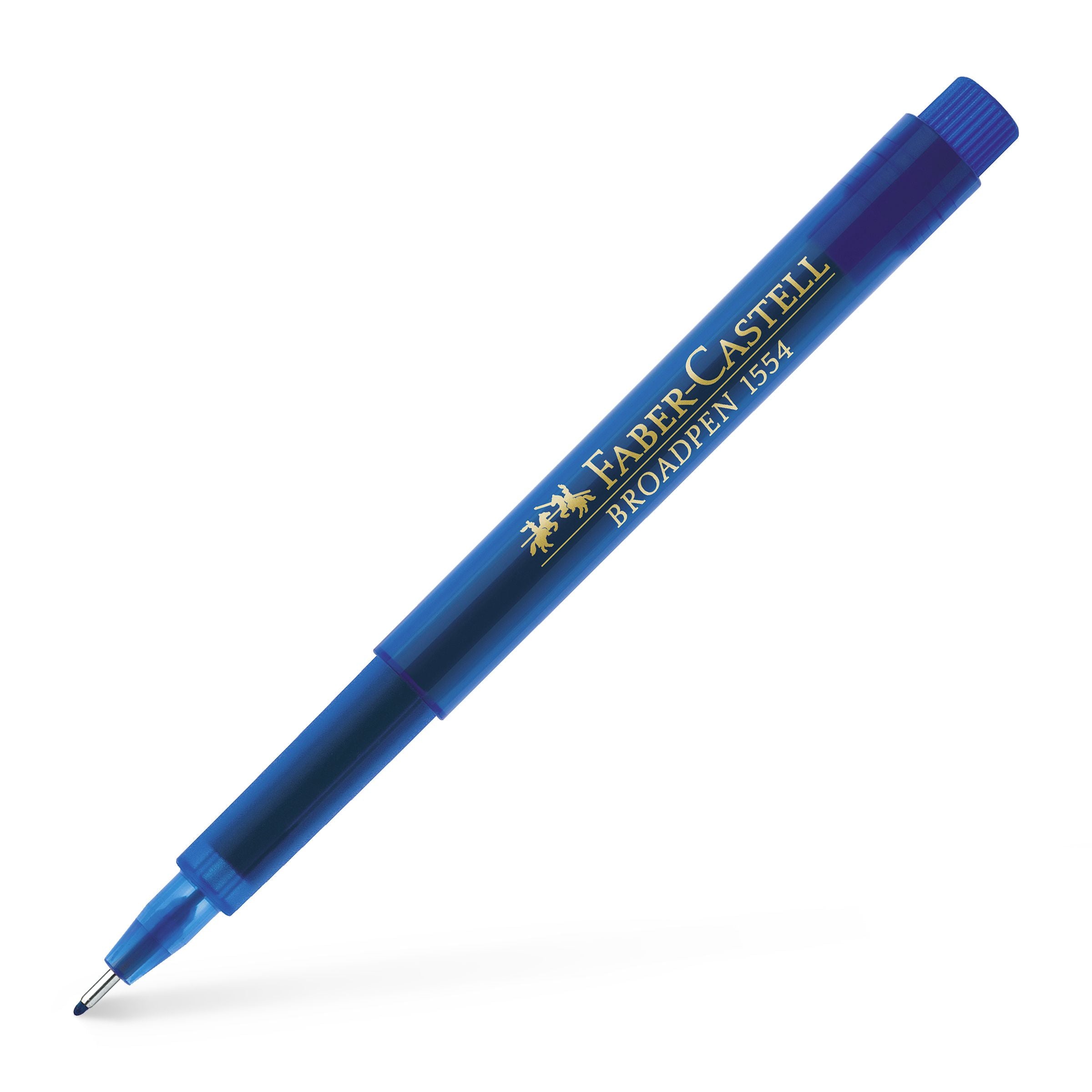 LINER 0.8MM ALBASTRU BROADPEN 1554 FABER-CASTELL LINER 0.8MM ALBASTRU BROADPEN 1554 FABER-CASTELL